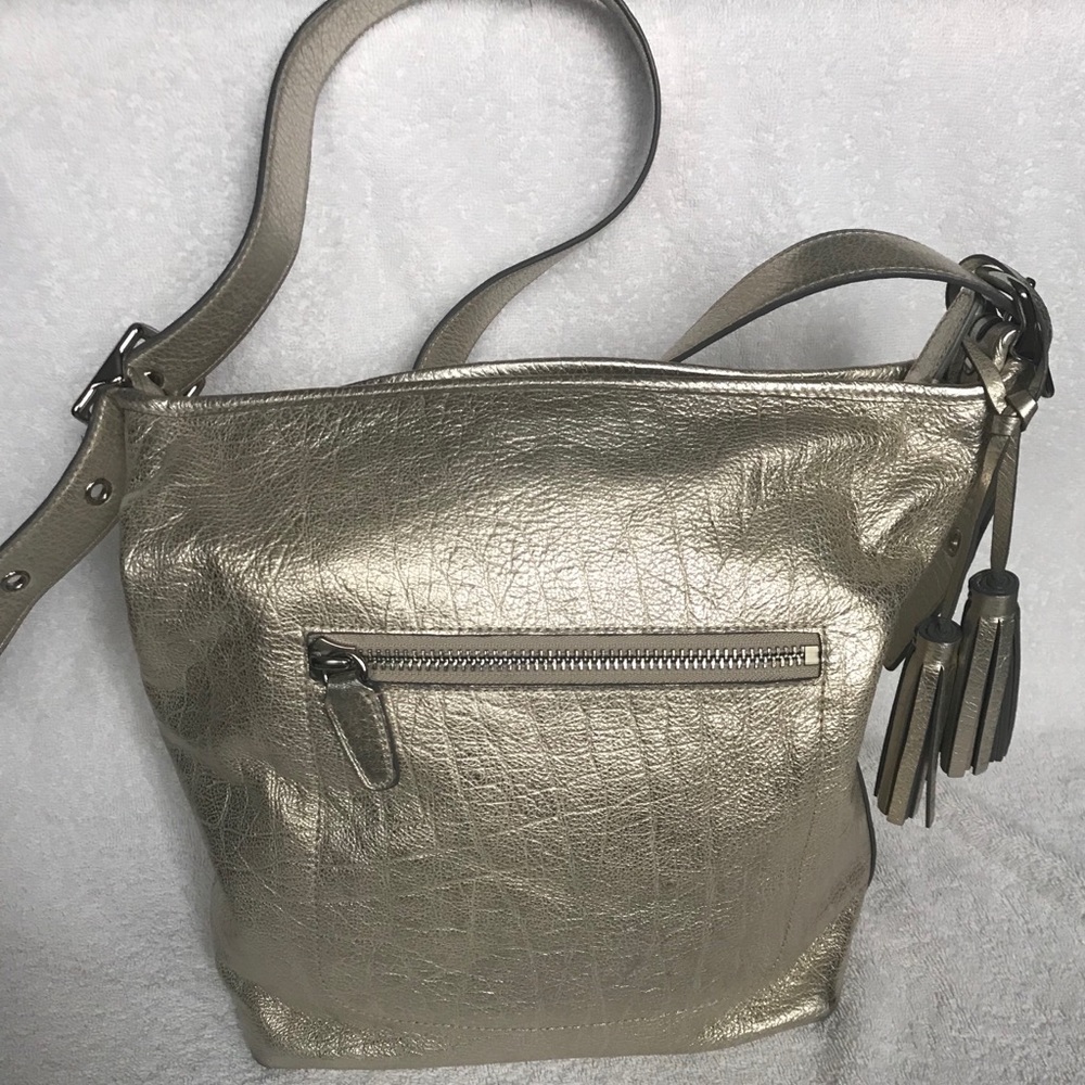 Coach Metallic Large Legacy Duffle Crossbody